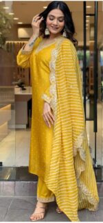 Mellow Yellow Readymade Salwar Suit - Image 2