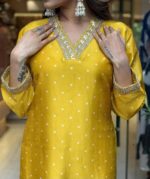 Mellow Yellow Readymade Salwar Suit - Image 4