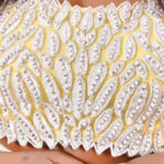 Pearl Embellished Lemon yellow Net  Lehenga Set - Image 5