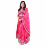 Magenta Pink Georgette Lehenga Set