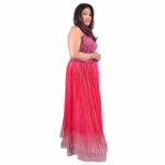 Magenta Pink Georgette Lehenga Set - Image 2