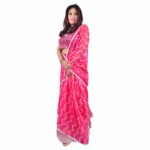 Magenta Pink Georgette Lehenga Set - Image 3