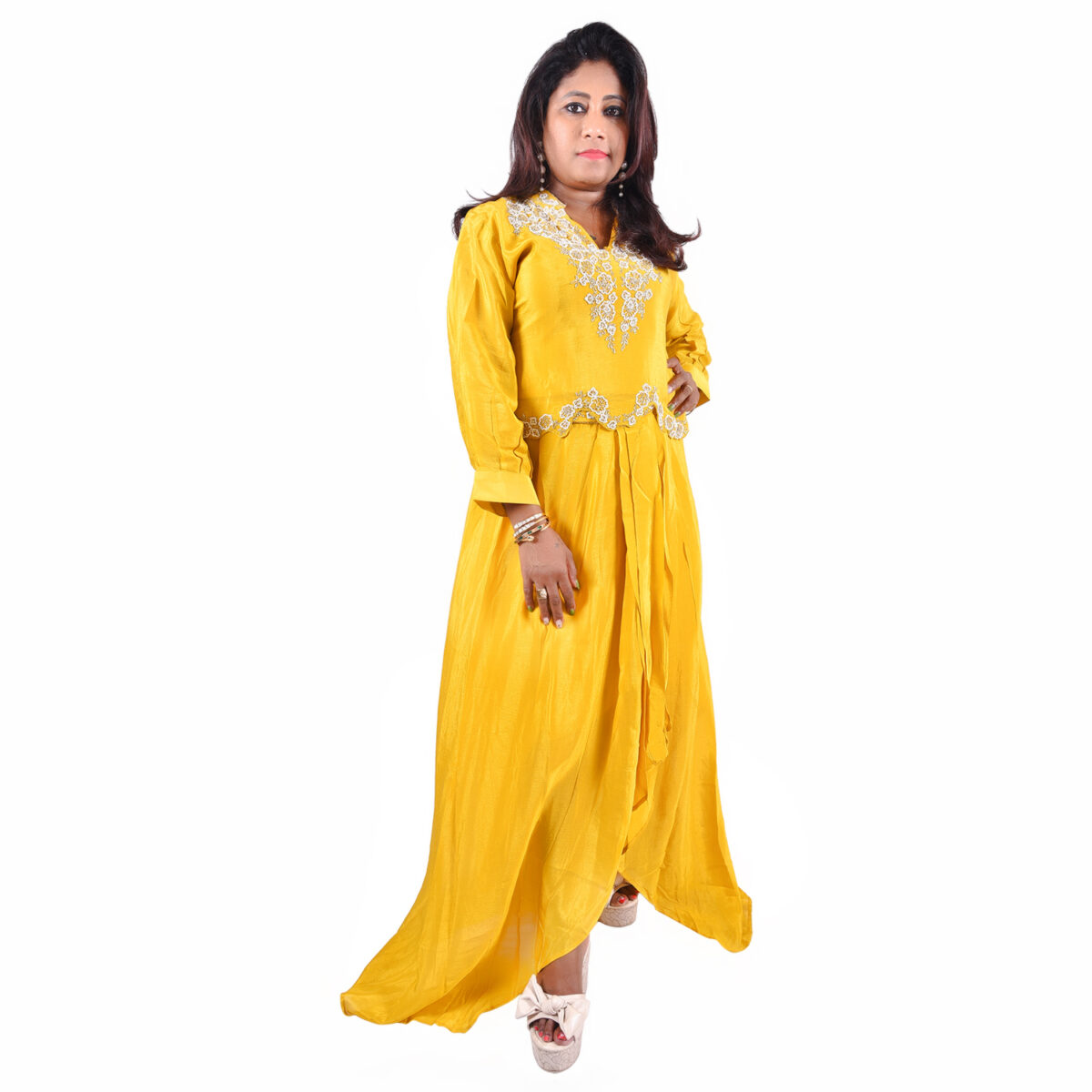 Chic Mustard Indo-Western Set - Image 2