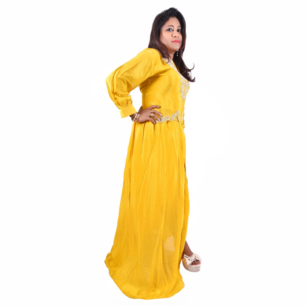 Chic Mustard Indo-Western Set - Image 3