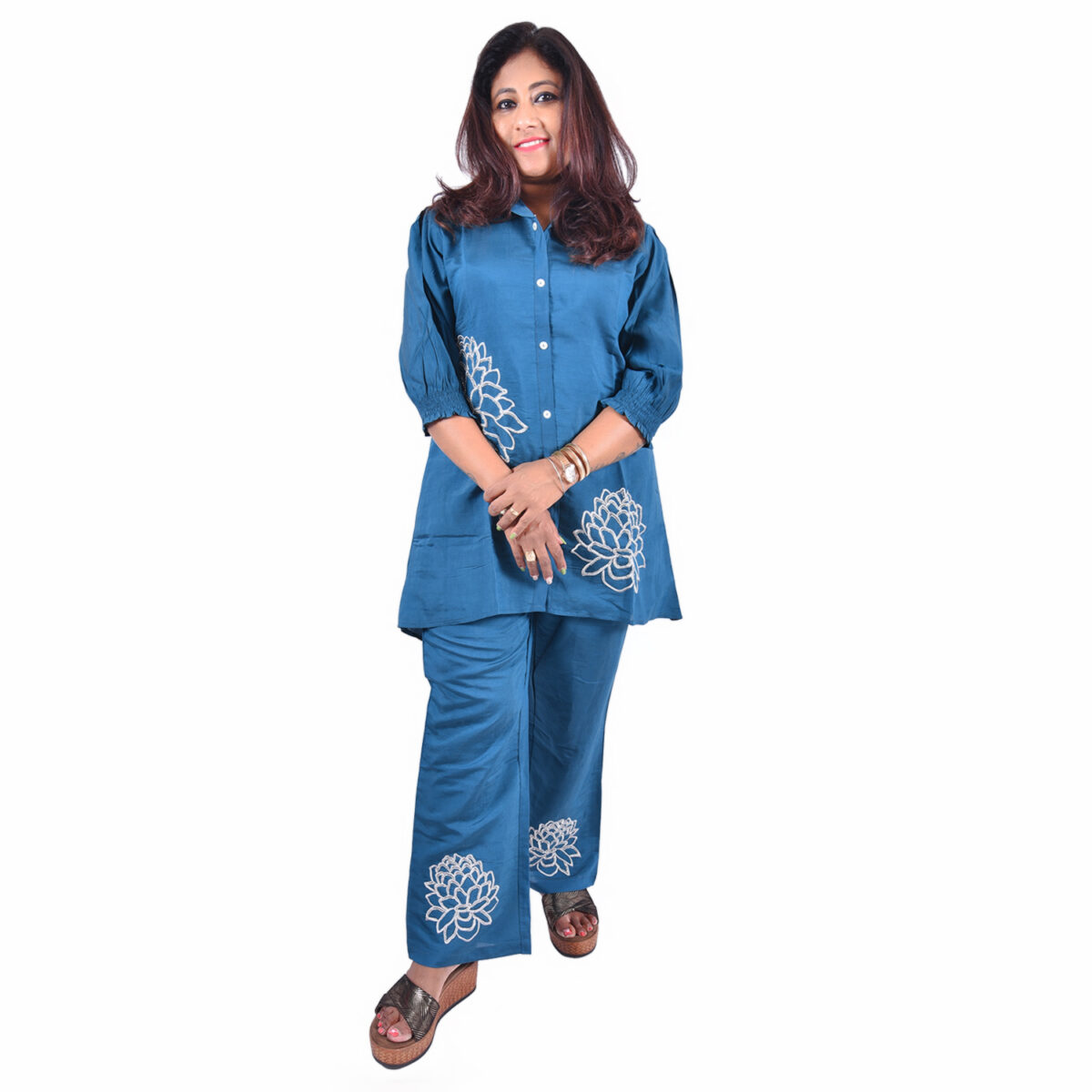 Teal blue co-ord set - Image 1