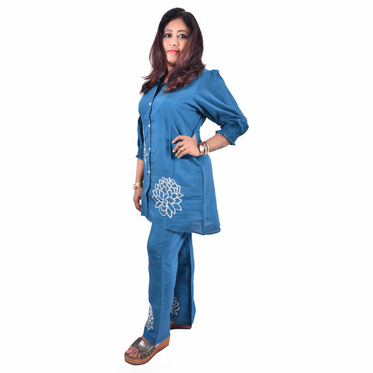 Teal blue co-ord set - Image 2