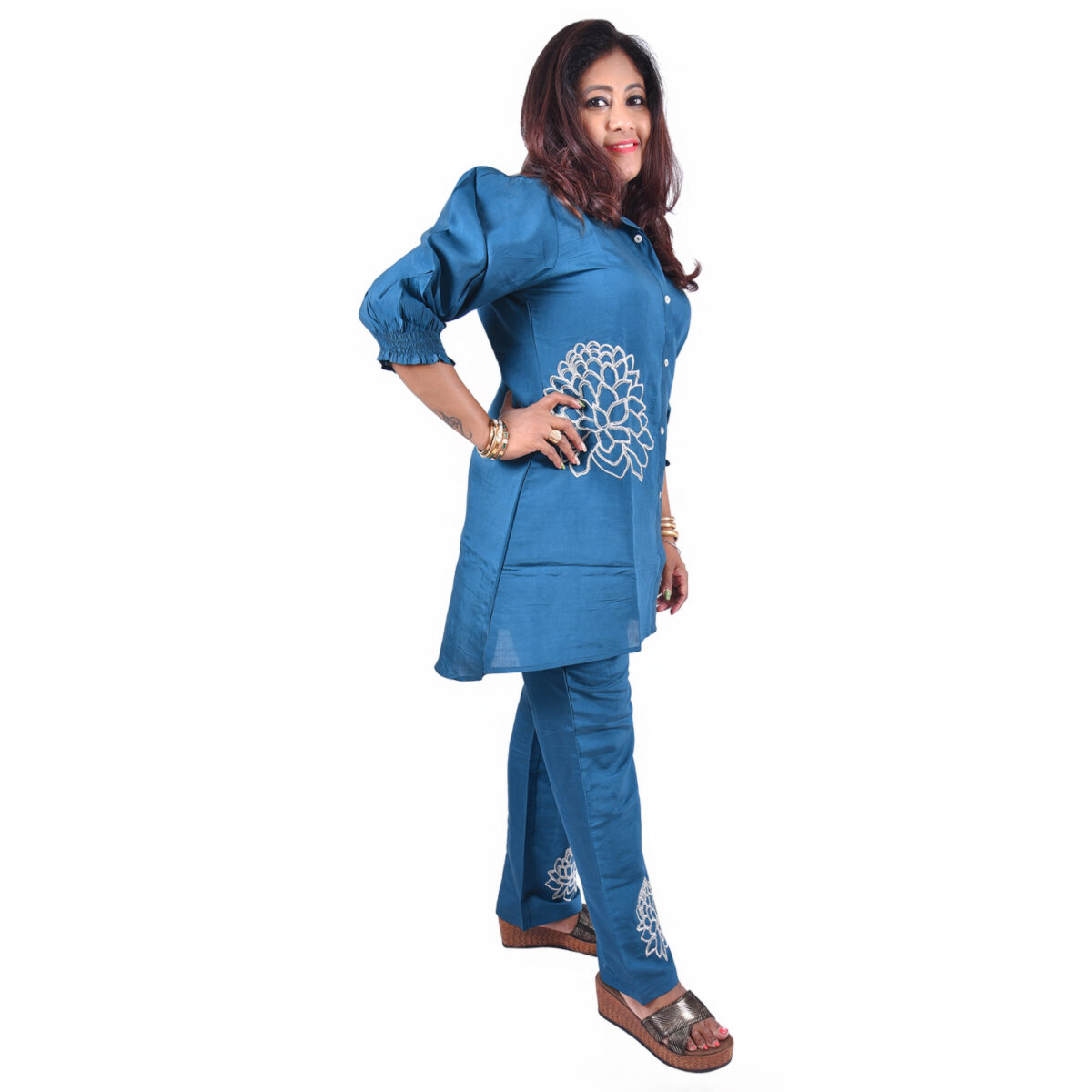 Teal blue co-ord set - Image 3