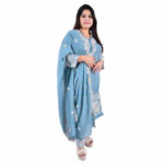 Pastel Blue Salwar Kameez Set - Image 2