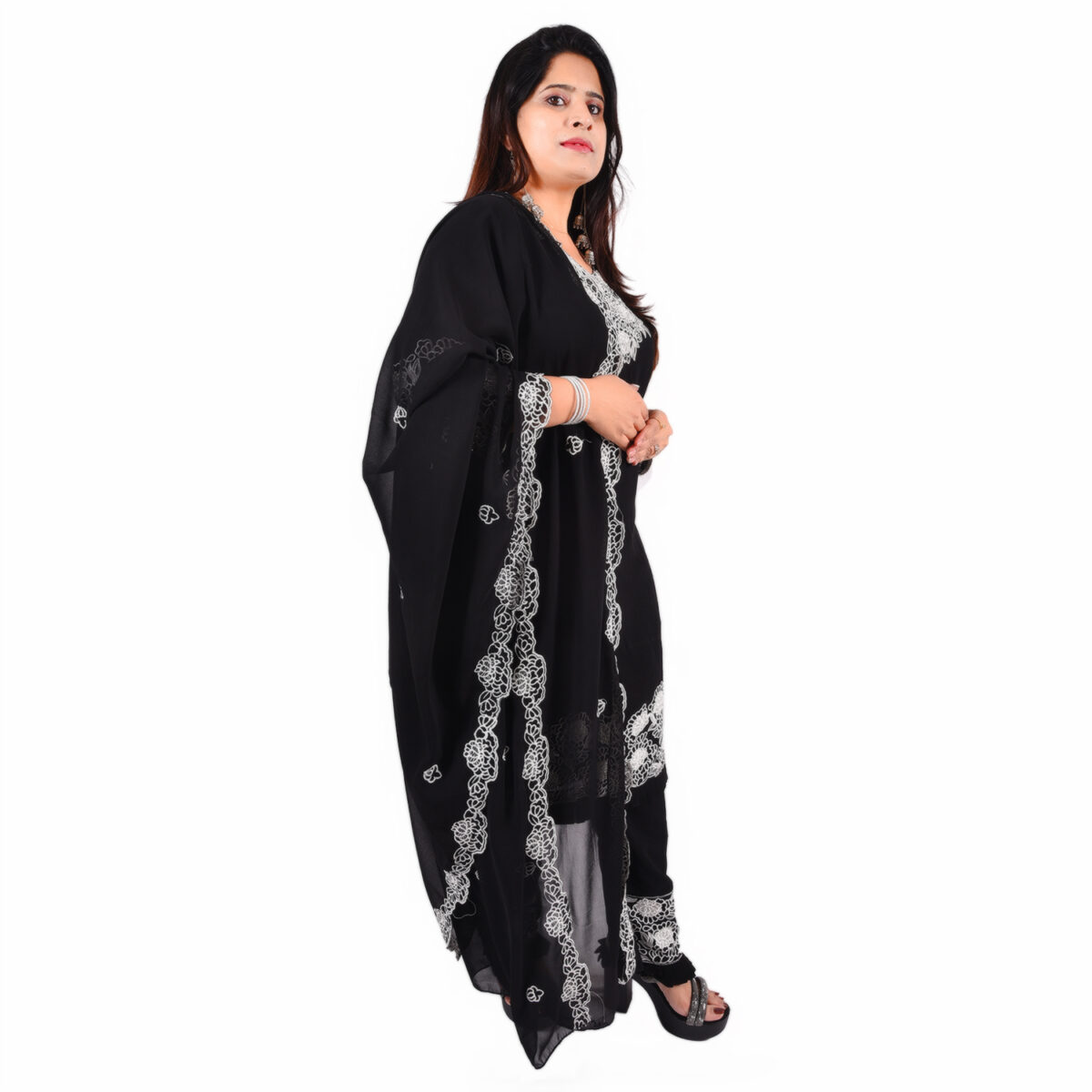 Black Readymade Salwar Suit - Image 2