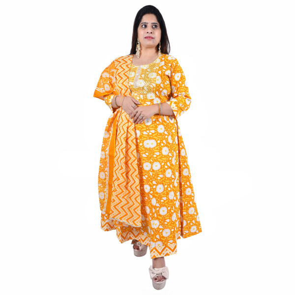 Sunny Yellow Anarkali Set