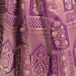 Wine Banaras Handwork Beaded  Embroidery Lehenga Set - Image 8